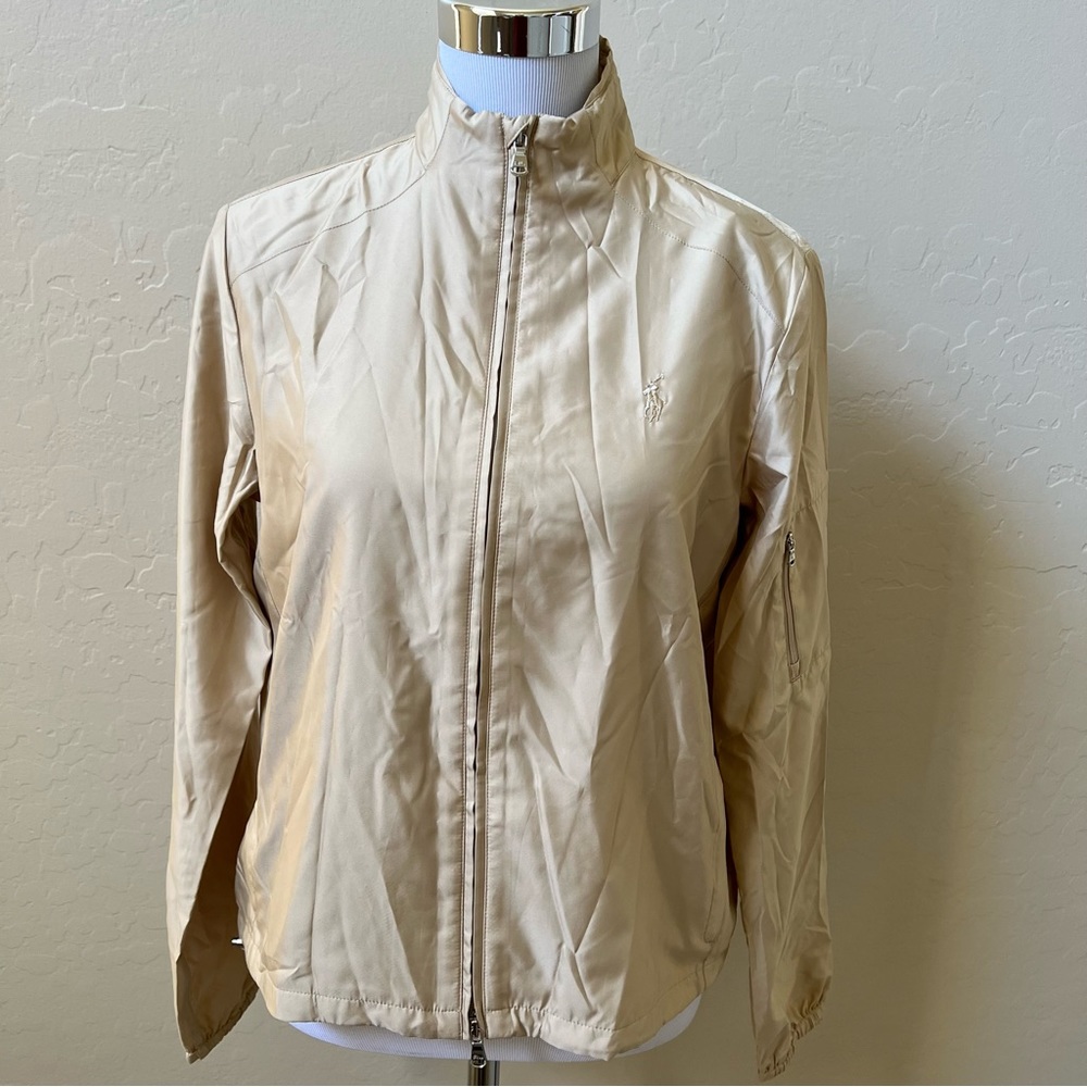 Ralph Lauren Golf Reese Classics Lightweight Shiny Windbreaker Jacket Sz M $198